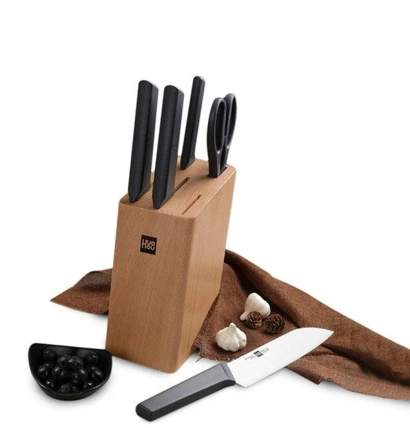 سرویس چاقو آشپزخانه 6 پارچه هوهاو مدل HU0057